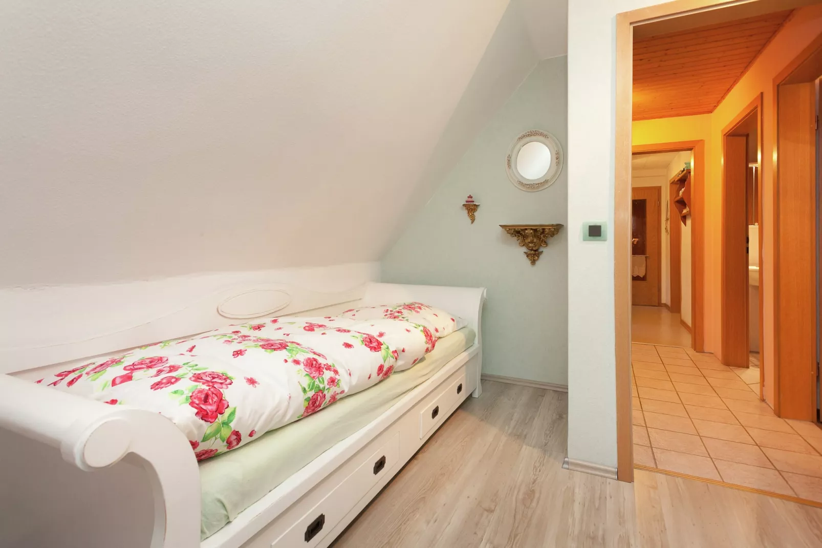 Ferienwohnung mit Kamin Am Waldrand-Schlafzimmer