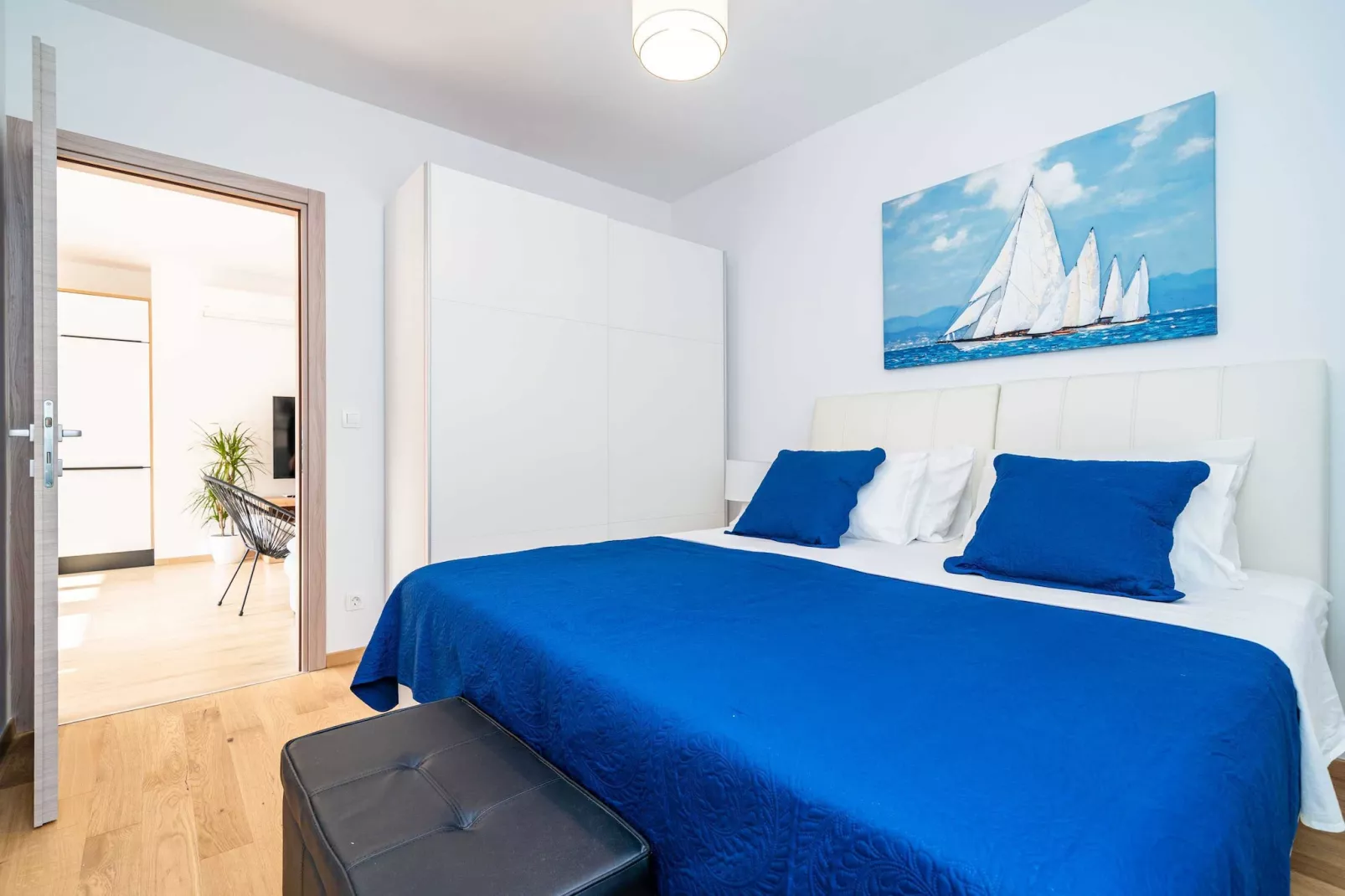 Apartment Zoric - Two Bedroom Apartment with Balcony-Bedroom