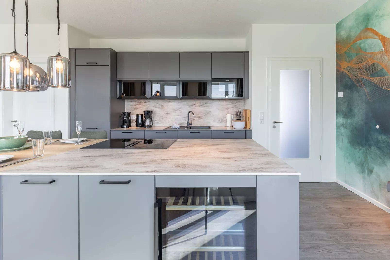 Penthouse de Luxe auf Nordstrand-Cuisine