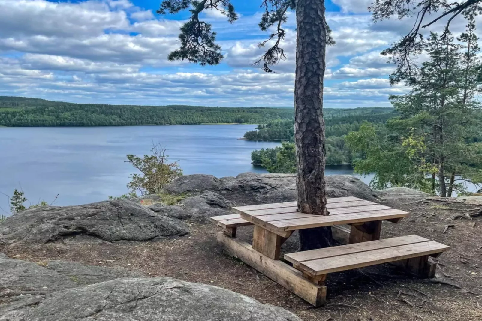 5 person holiday home in TENHULT/JÖNKÖPING-Water view