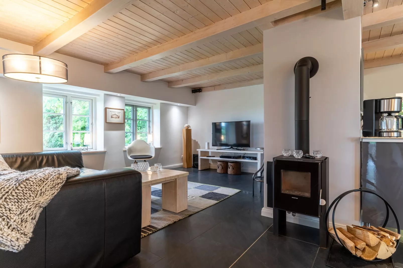 Ferienhaus Hygge Westerhever-Wohnzimmer