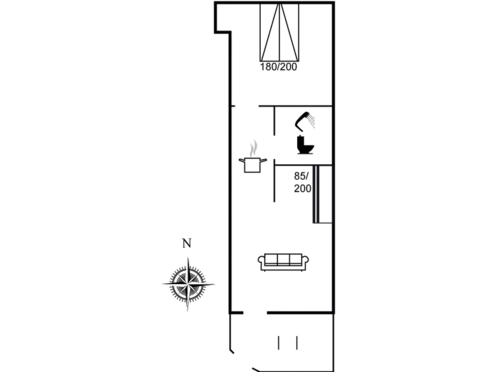 "Fritzy" - 75m from the sea-Drinnen