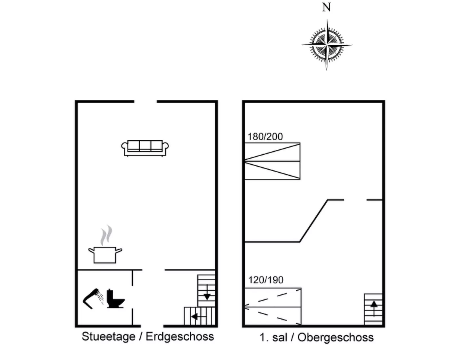 "Swarthovde" - 300m from the sea-Dedans