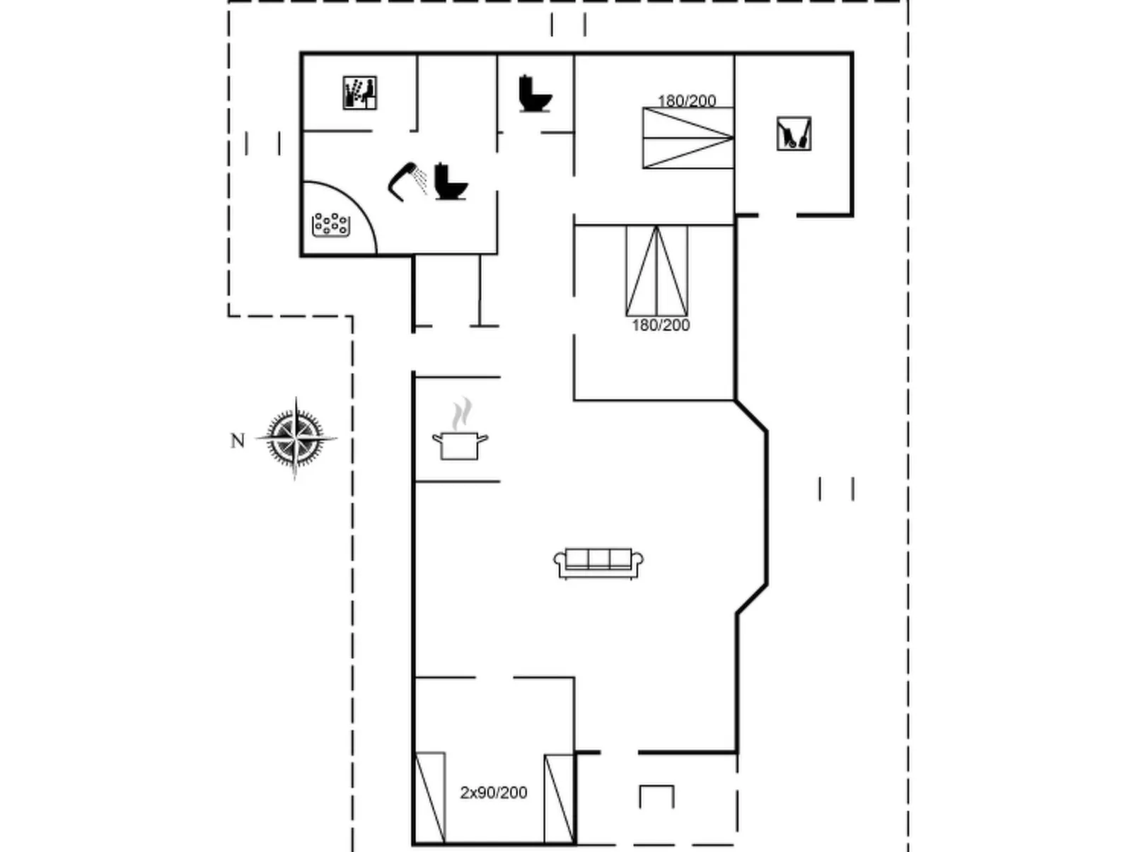 "Andrea" - 1.4km from the sea-Dedans