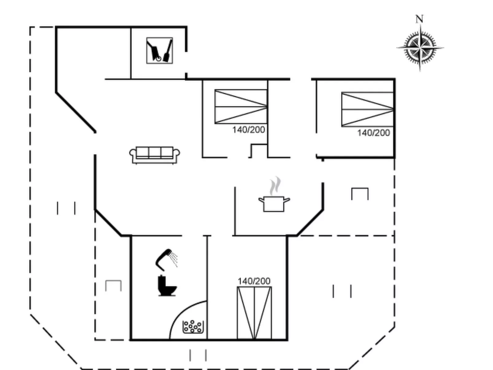 "Bengt" - 1km from the sea-Dedans