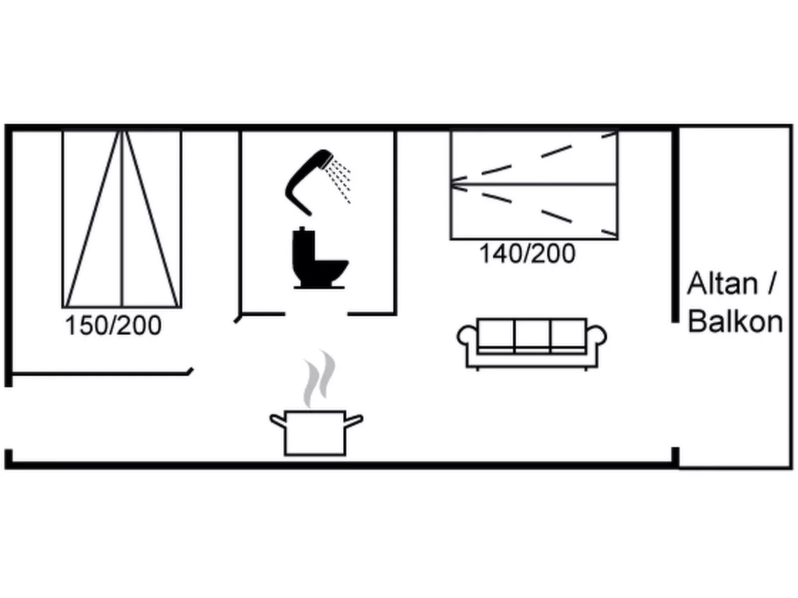 "Else" - 100m from the sea-Drinnen
