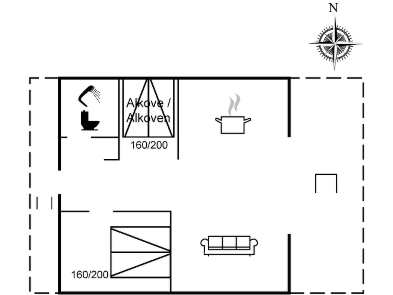 "Sylwia" - 800m from the sea-Dedans