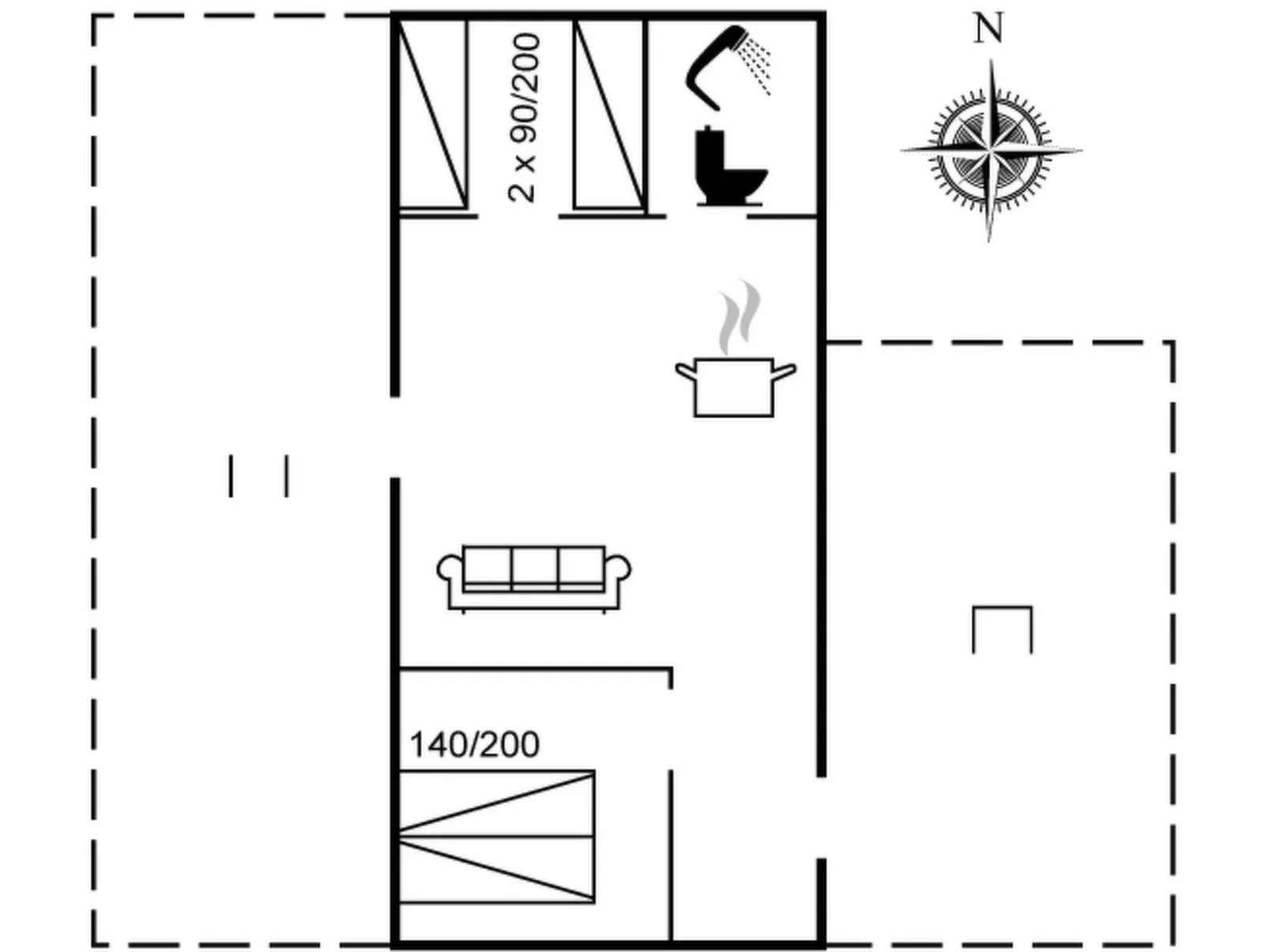 "Hennrik" - 500m from the sea-Drinnen