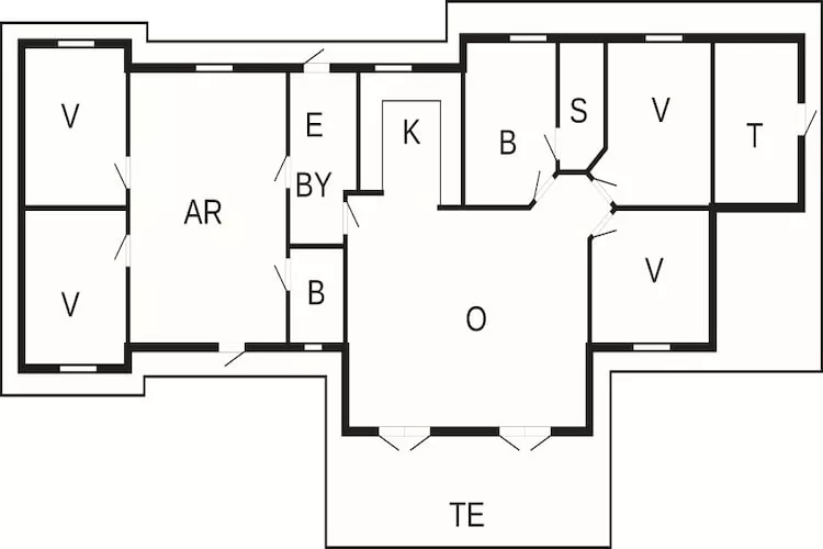 10 person holiday home in Idestrup-By Traum-Floor plan