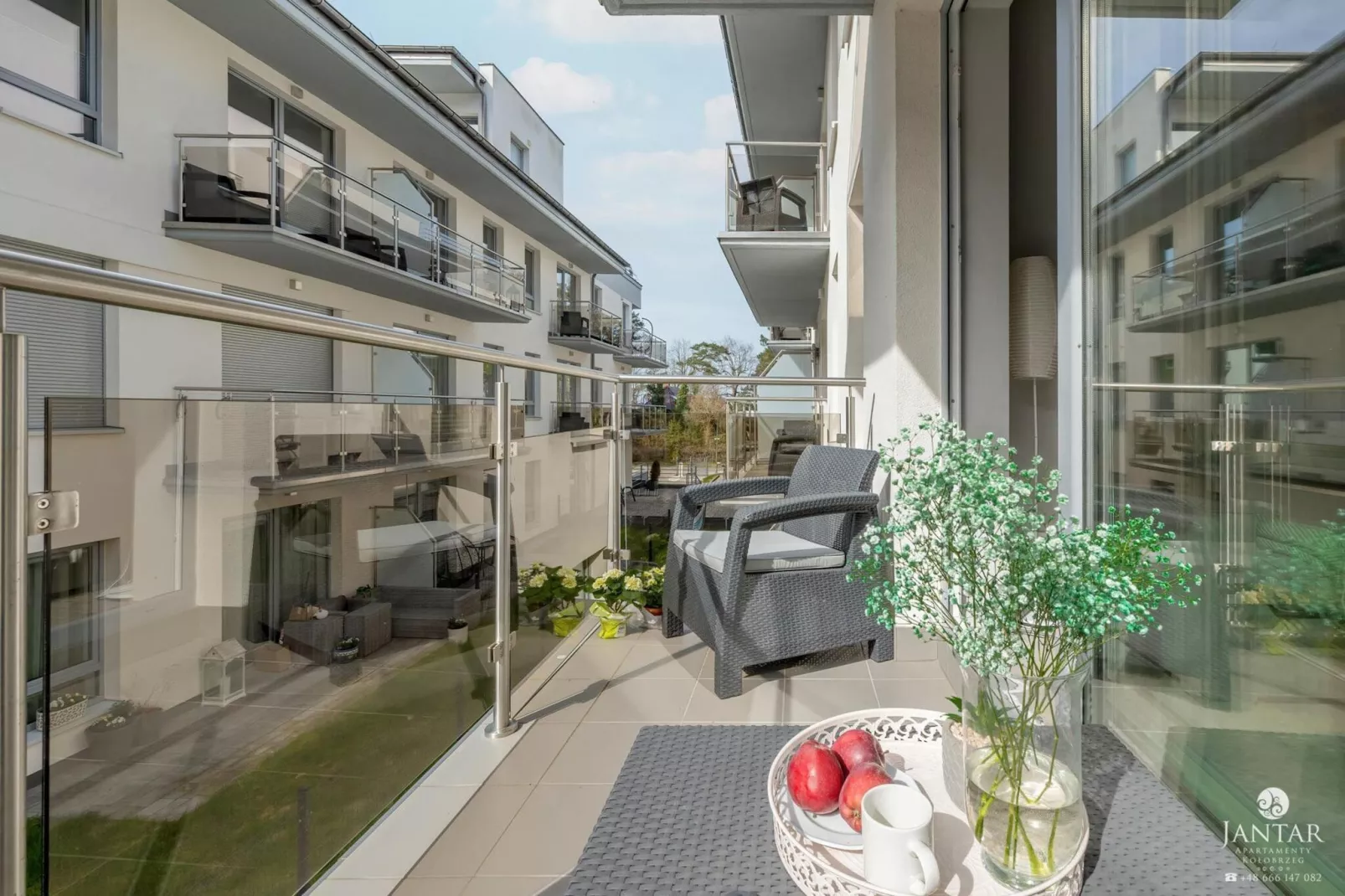 Apartament Grunwaldzka 12d/13 Pobierowo-Terrace balcony