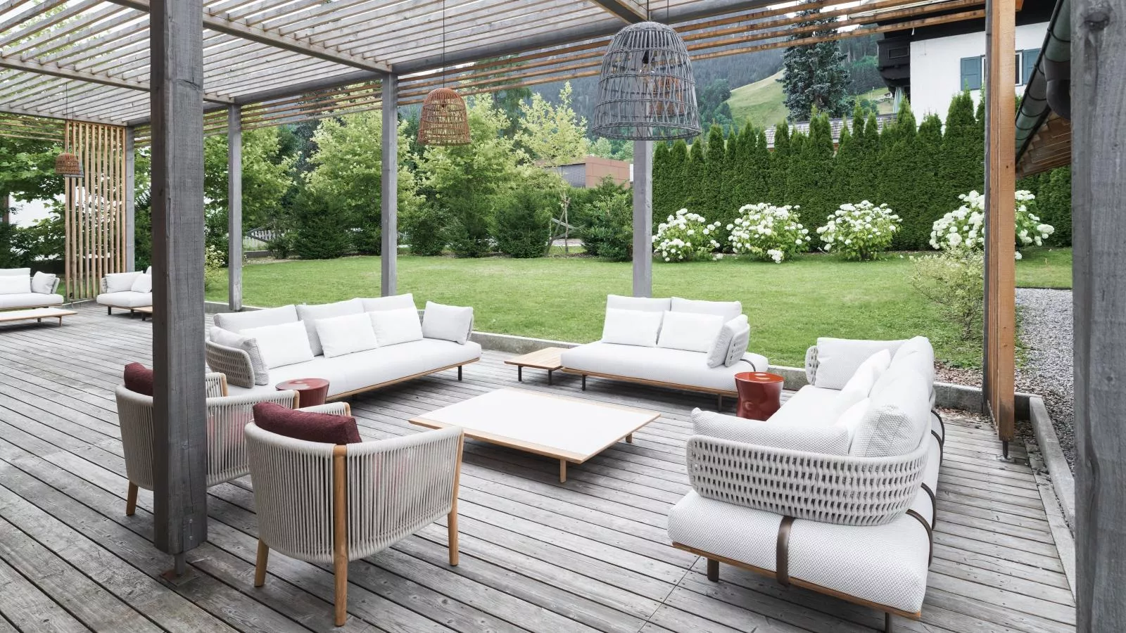 Stadtchalet Forsthaus-Jardins en été