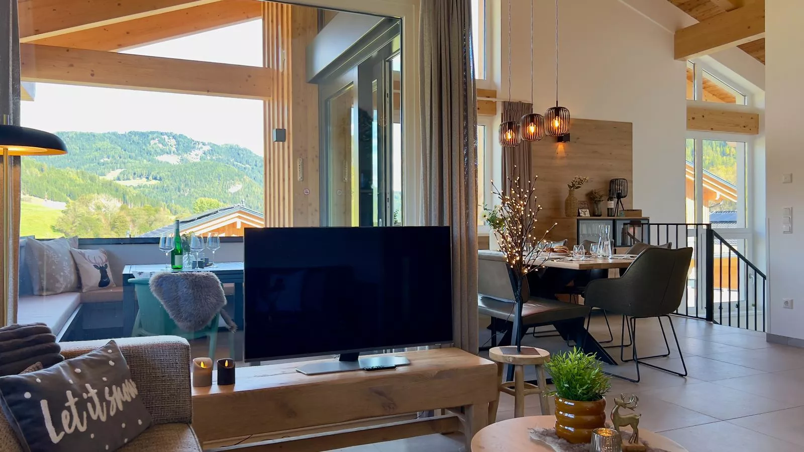 Almchalet Alpenglück-Wohnzimmer