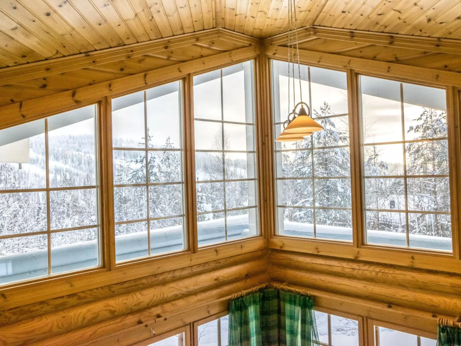 Aurinkoinen hirsimökki-Dedans