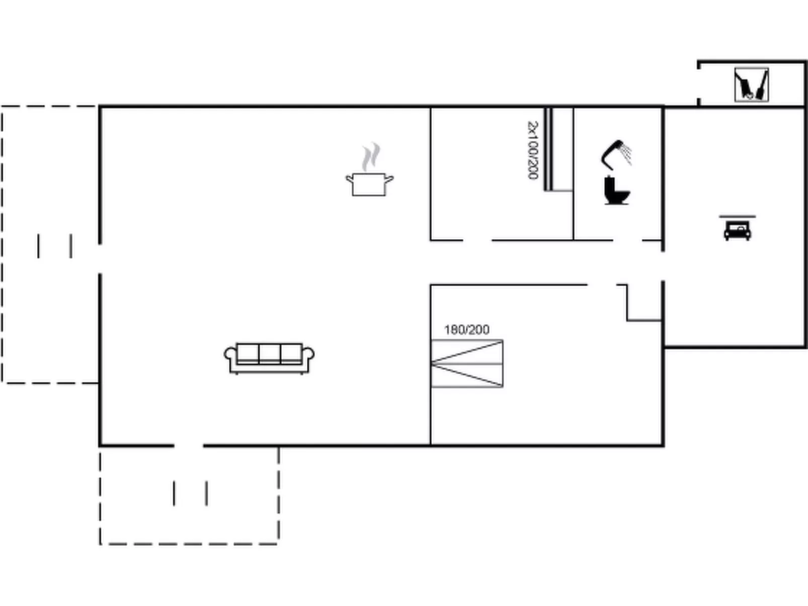 "Ognen" - 800m from the sea-Drinnen
