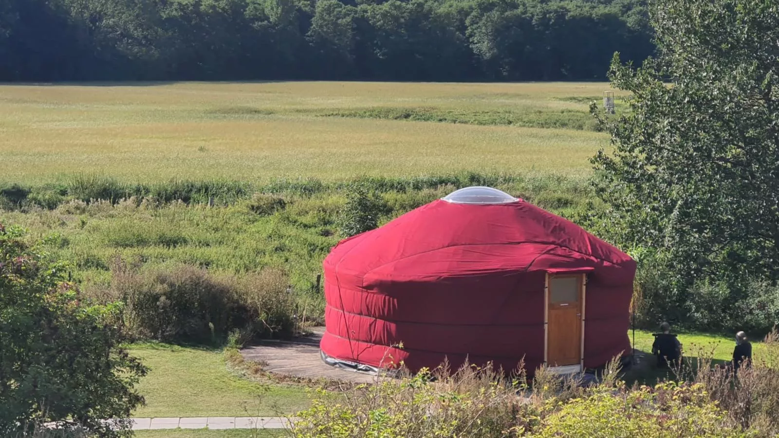 Glamour-Camping-Außenbereich Sommer