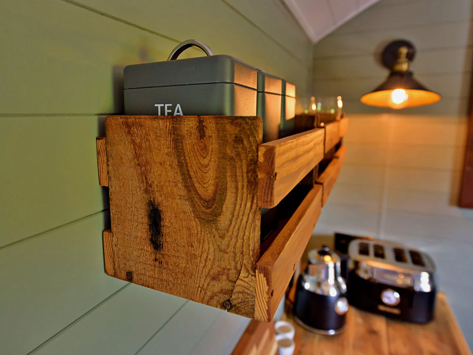 'Joan' Shepherds Hut-Dedans