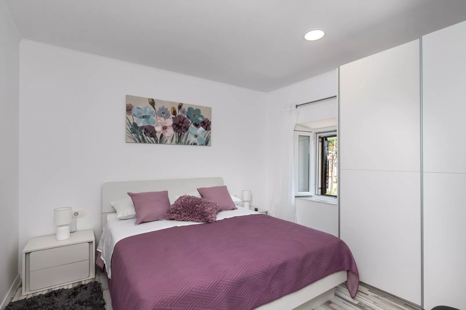 Holiday Home Monika - Two Bedroom Holiday Home with Terrace and Sea View-Bedroom