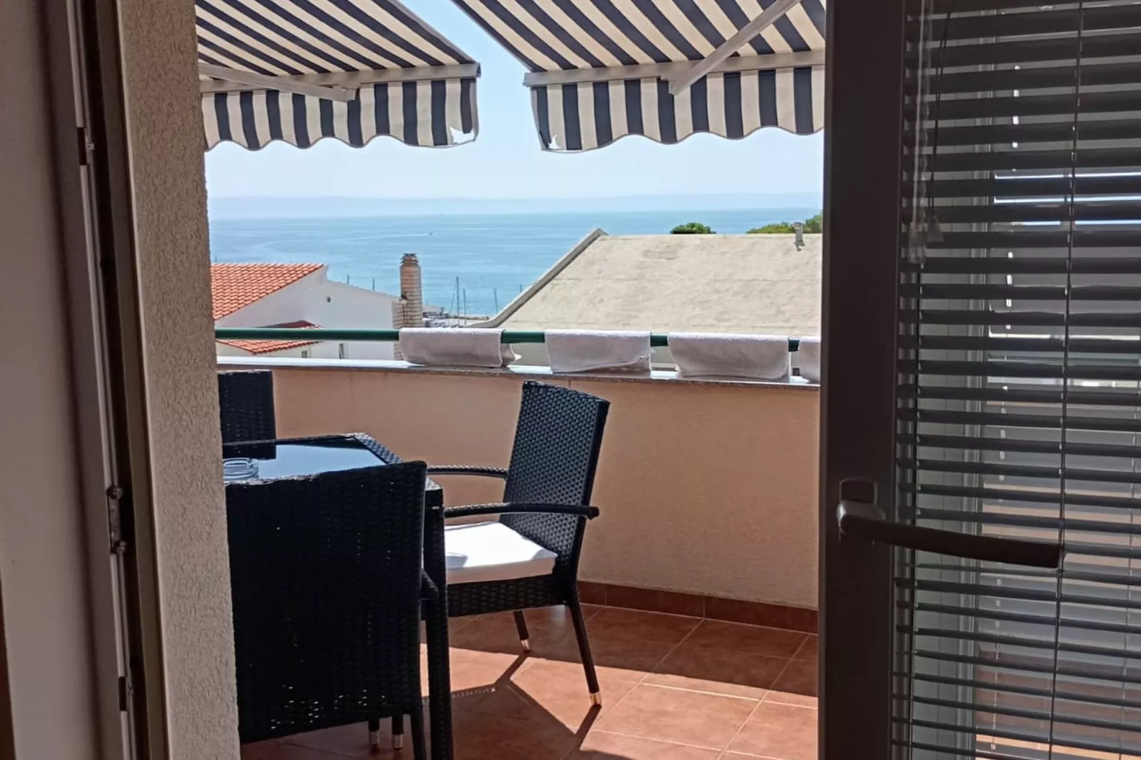 Apartment Tonco Baška Voda With Sea View-Terrace balcony