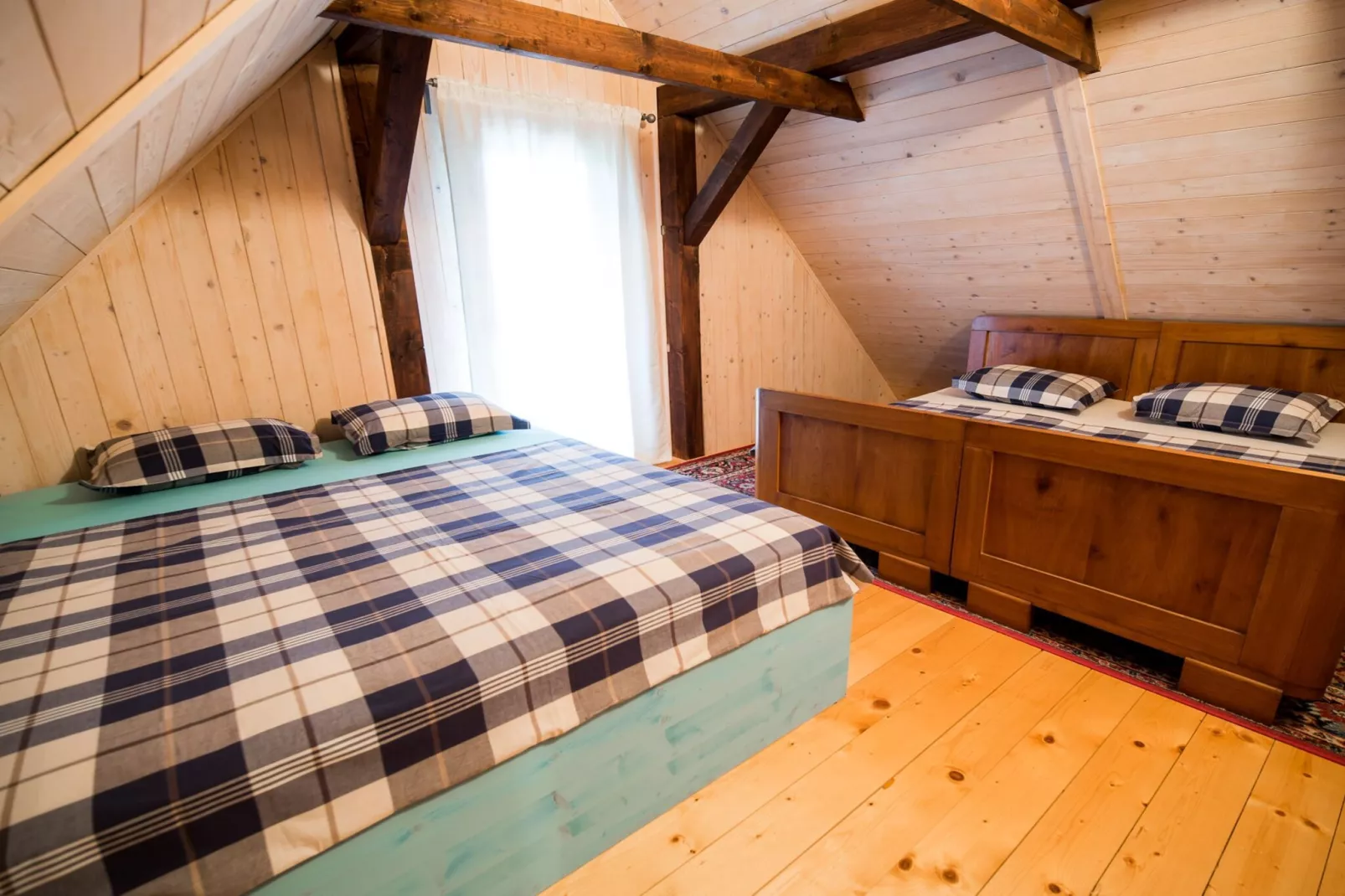 Serene Rustic Haven Holiday Home with Sauna - Two Bedroom Holiday Home with Sauna-Bedroom