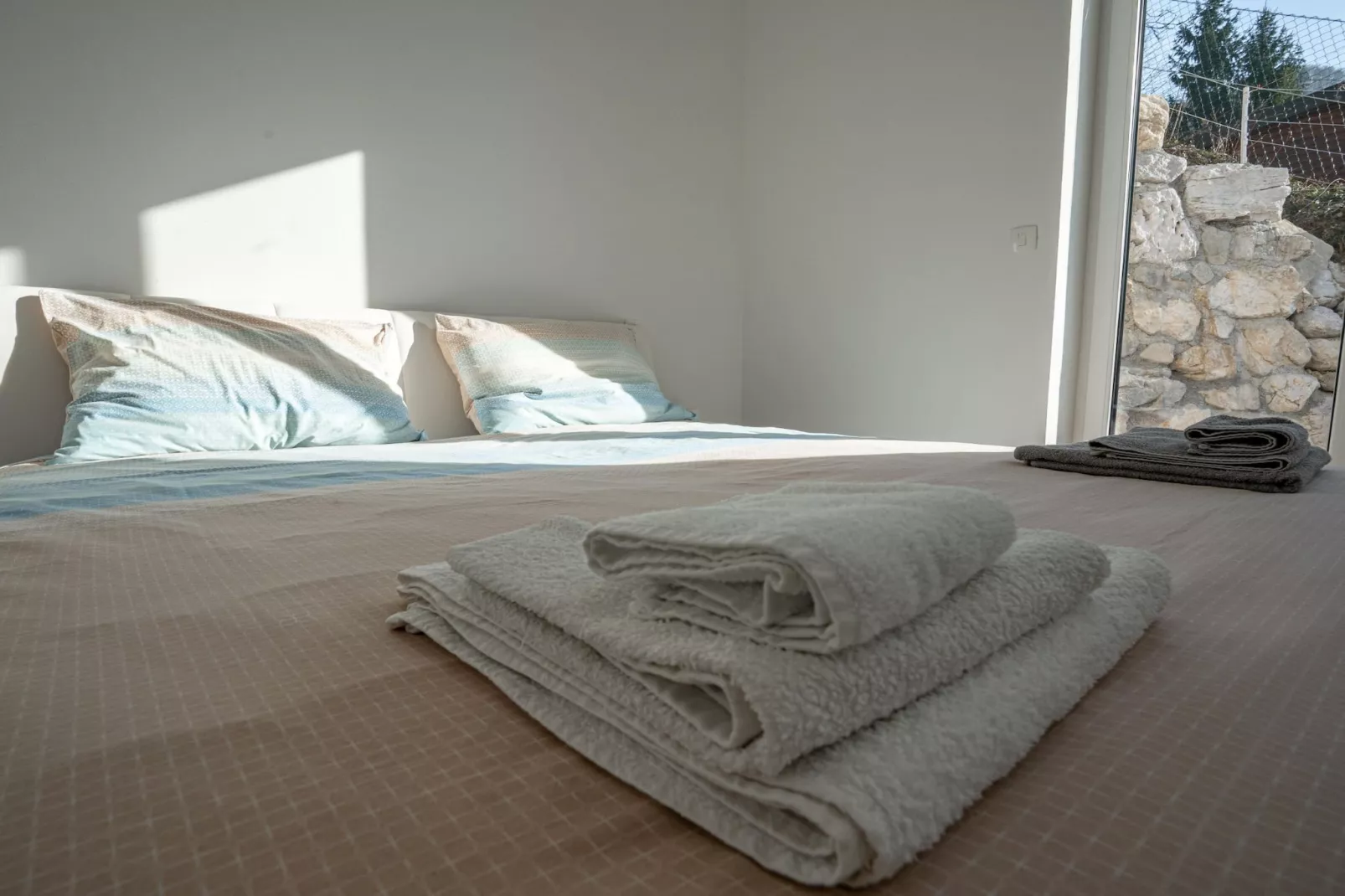 Peaceful Oasis in Nature Holiday Home with Terrace and Sauna - Three Bedroom Holiday Home with Terrace and Sauna-Bedroom