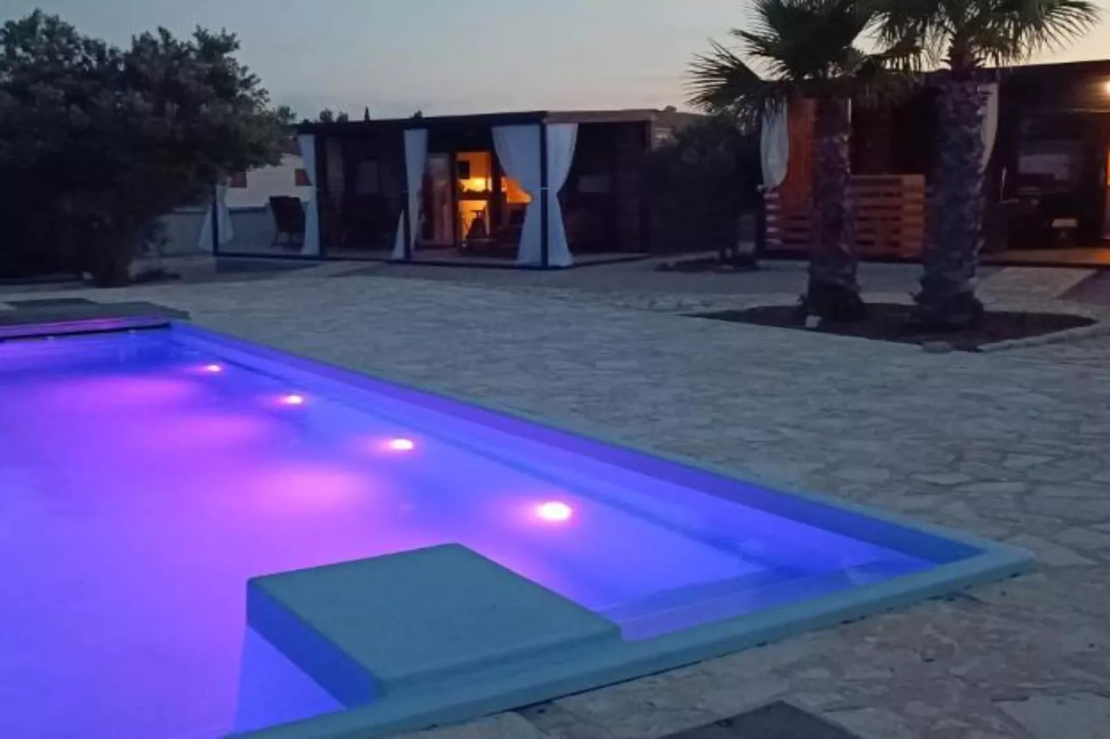 SAK Mobile Homes - Classic Two Bedroom Mobile Home with Terrace and Sea View (Br2)-Schwimmbad