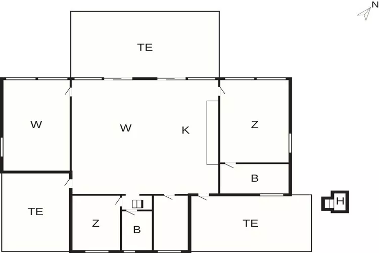 5 star holiday home in Allingåbro-Floor plan