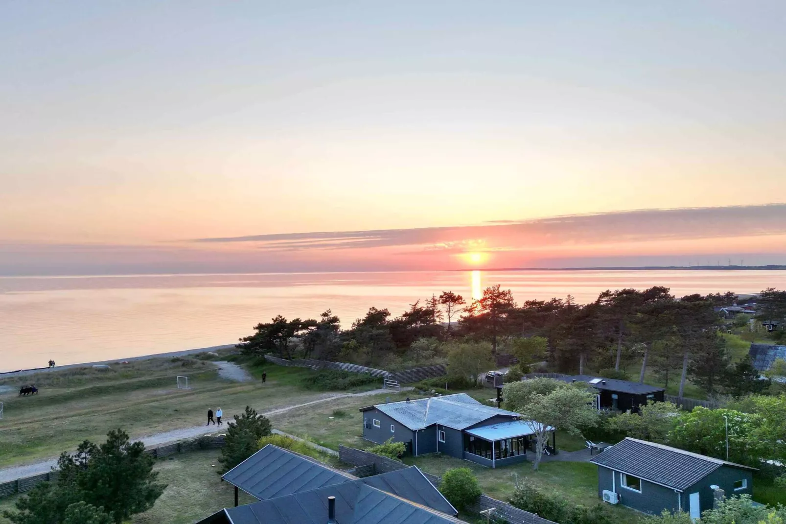 5 Sterne Ferienhaus in Store Fuglede-Im Freien
