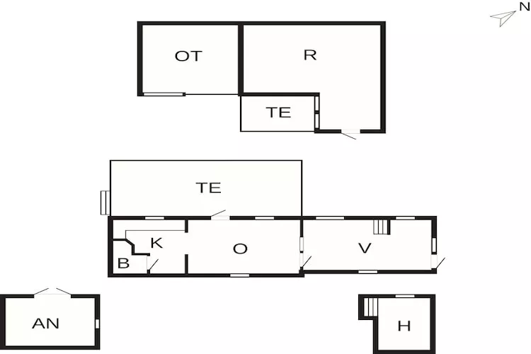 5 Sterne Ferienhaus in Sjællands Odde-Grundriss