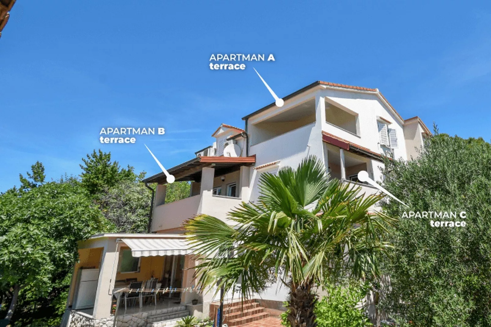 Apartments Jaklin -  Studio Apartment with Balcony and Sea View C-Outdoor