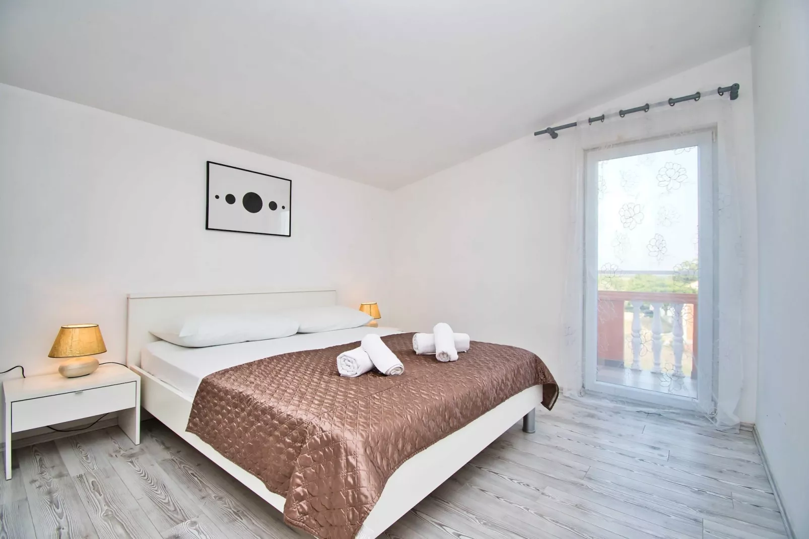 Apartment Visocane with private pool-Schlafzimmer