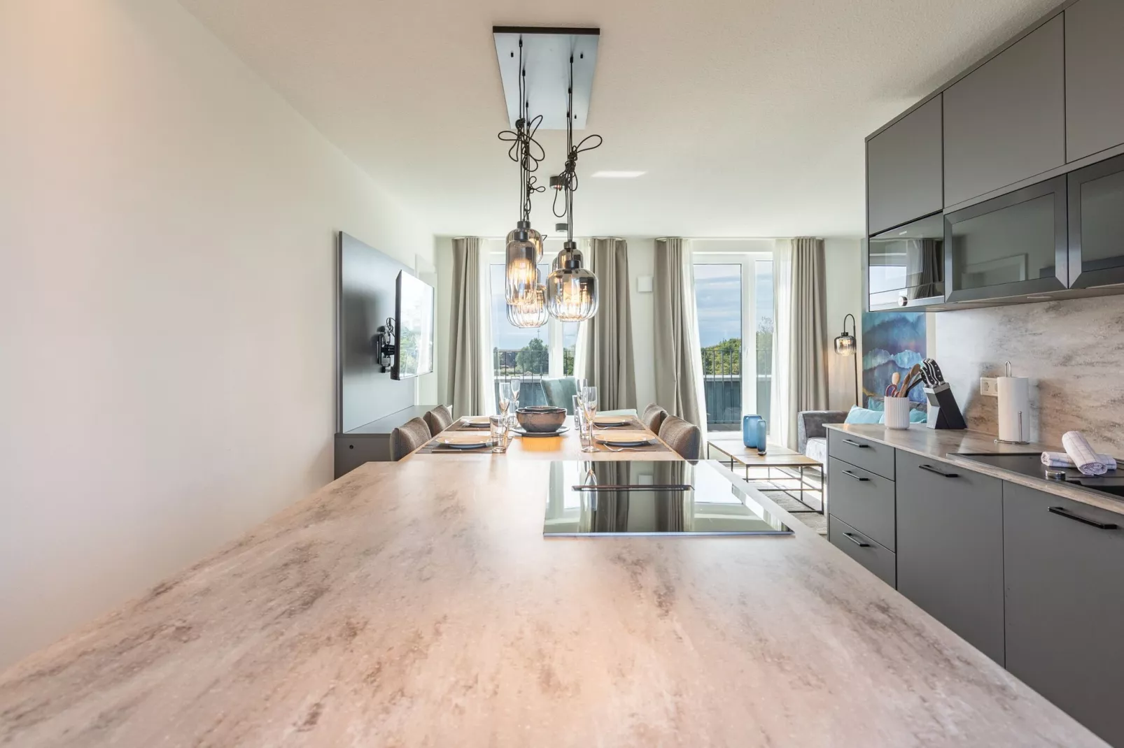 Deichblick de Luxe auf Nordstrand-Salle à manger