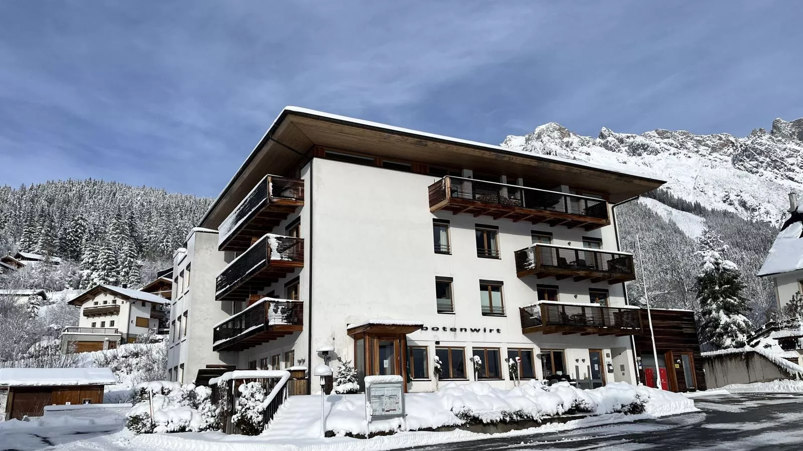 Kirchenstüberl-Außenbereich Winter