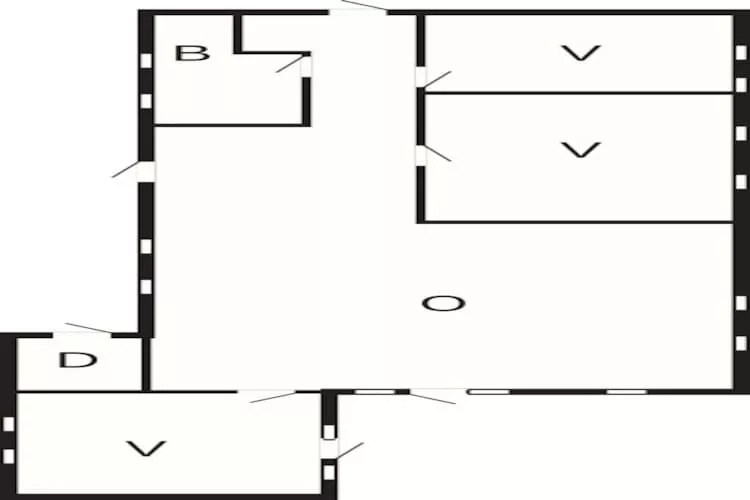 5 Personen Ferienhaus in Hals-Grundriss