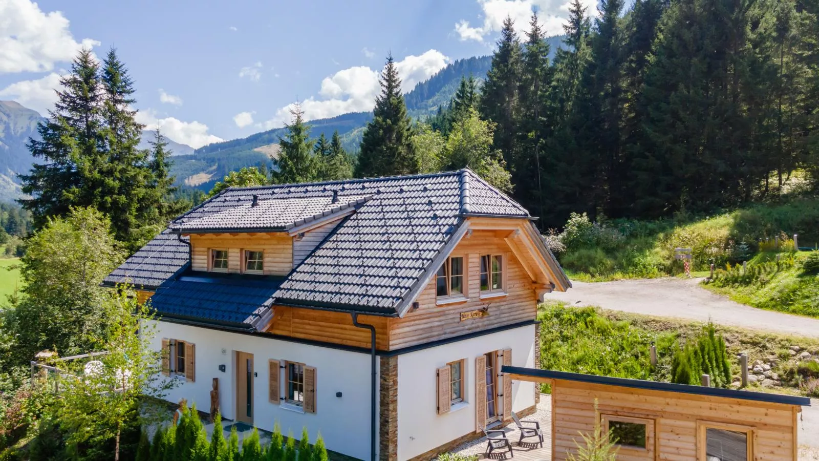 Chalet Karibu-Außenbereich Sommer