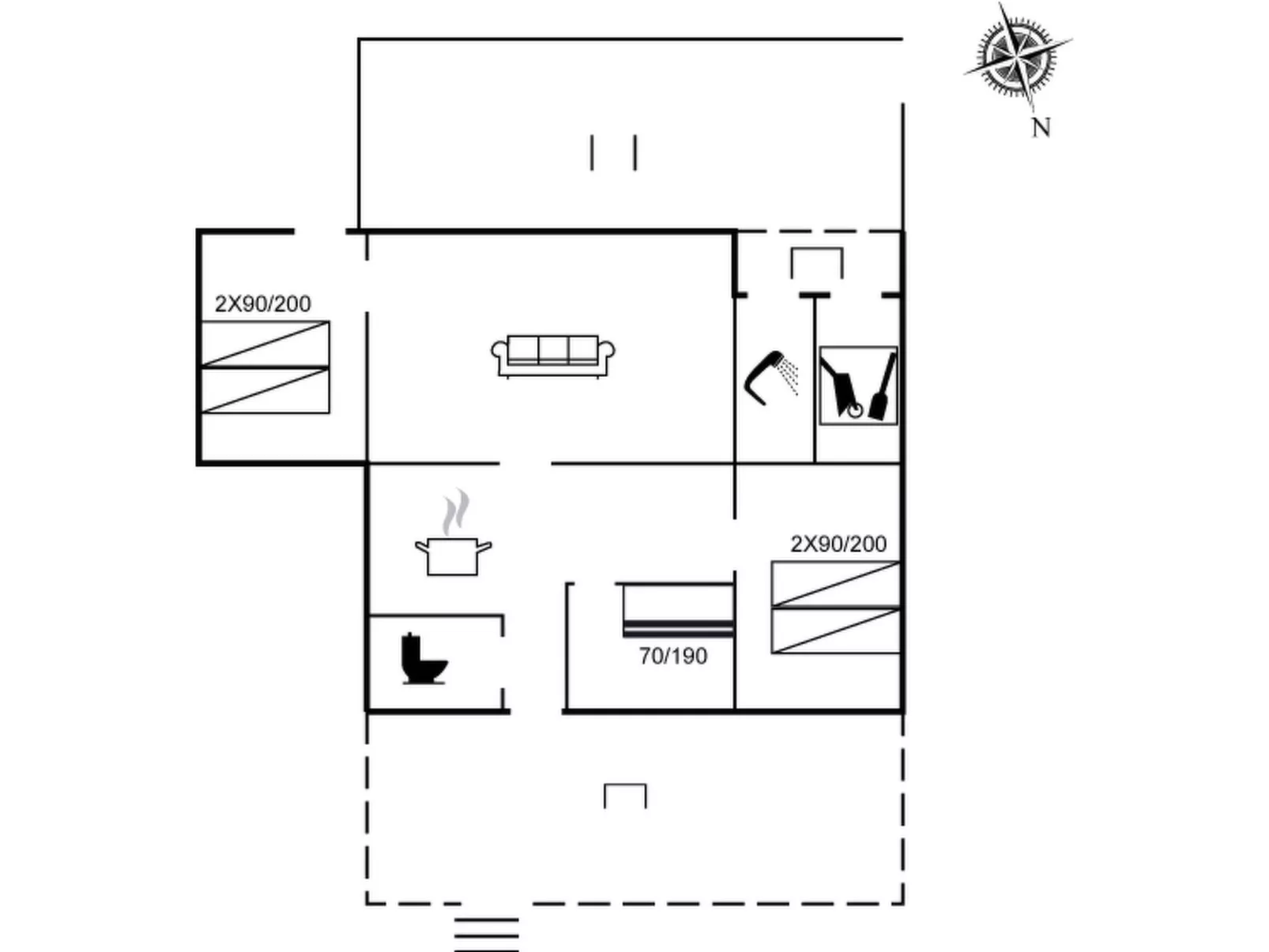 "Susette" - 400m from the sea-Dedans