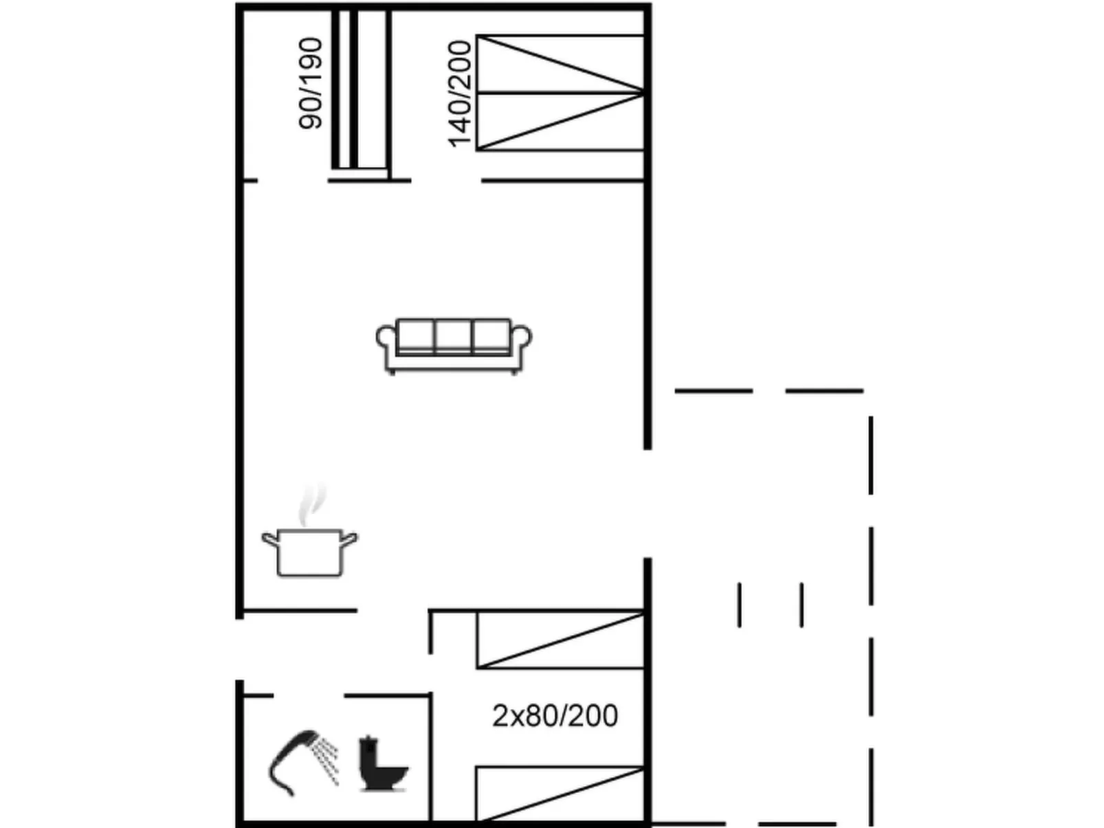 "Oisin" - 150m from the sea-Inside