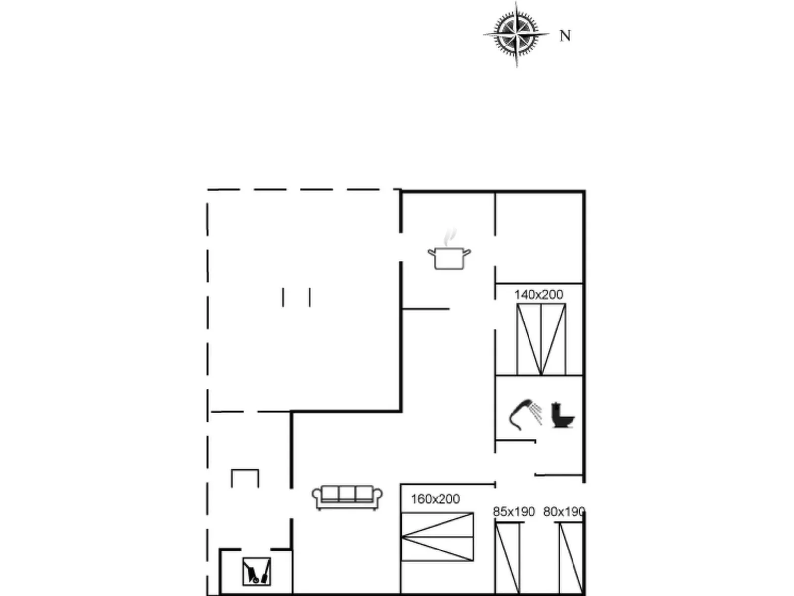 "Steffen" - 450m to the fjord-Drinnen
