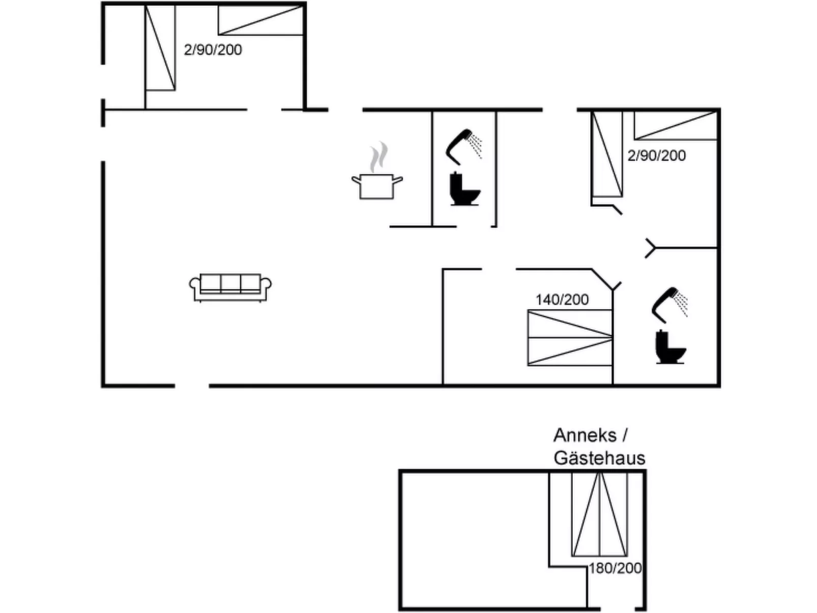 "Chrissie" - 150m from the sea-Dedans