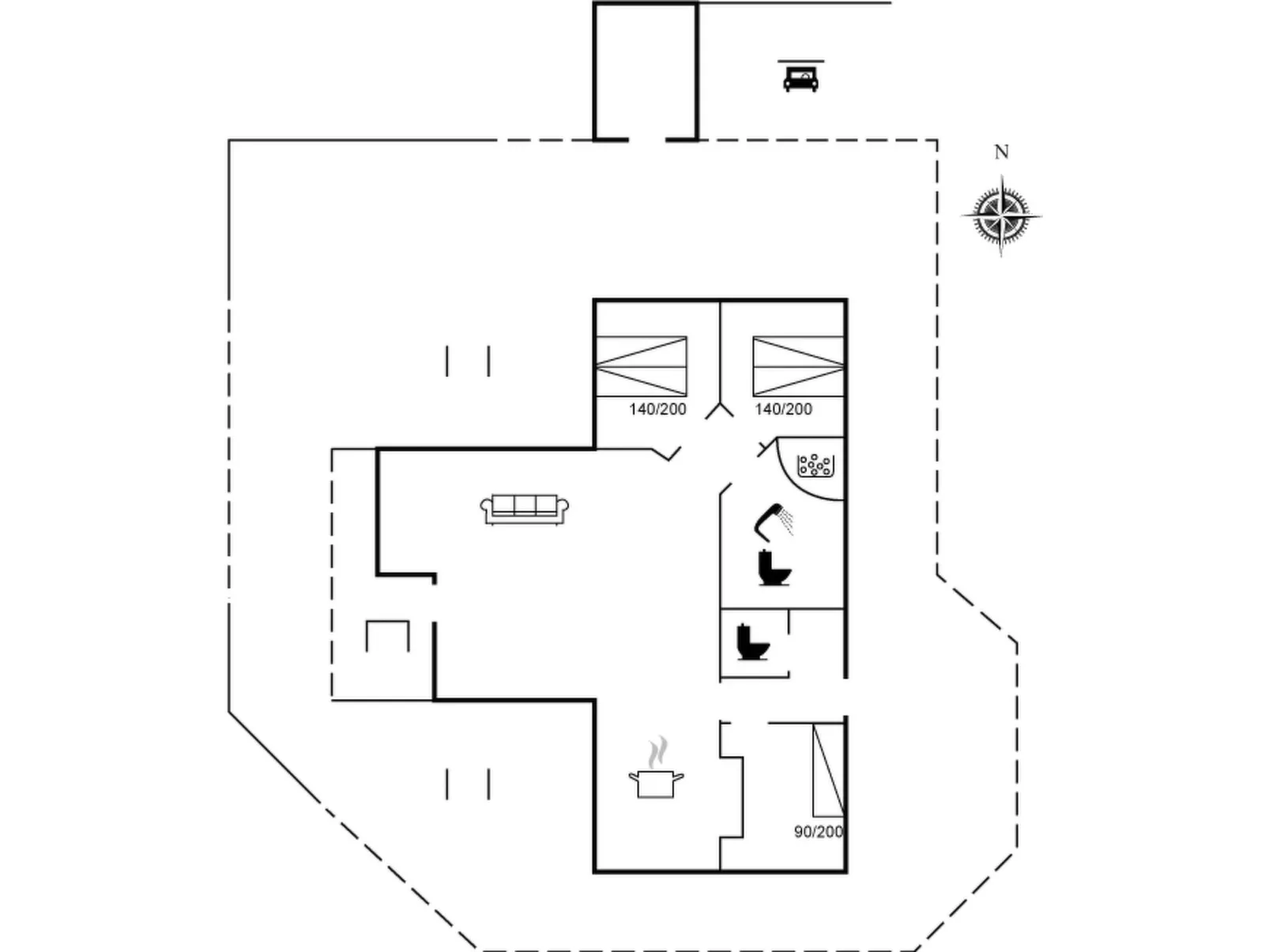"Christan" - 1.2km from the sea-Inside