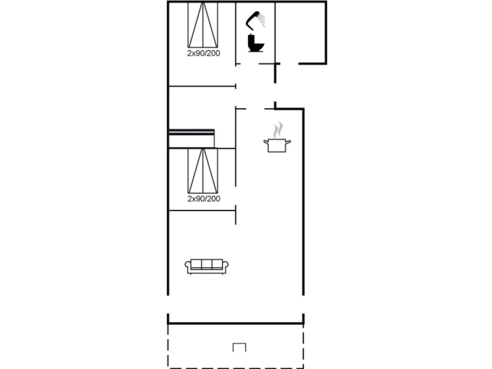 "Kyllikki" - 300m to the fjord-Inside