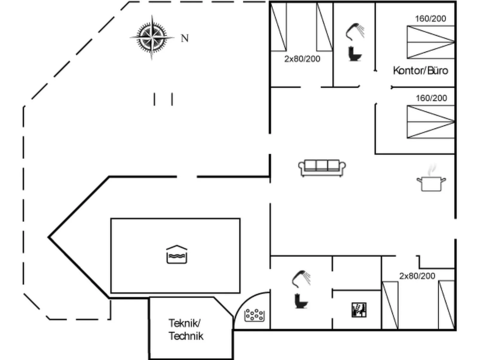 "Börje" - 600m from the sea-Drinnen