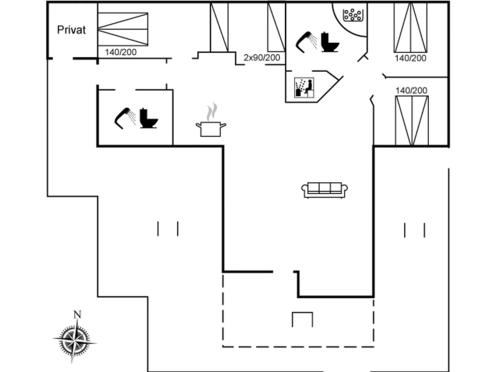 "Lirim" - 50m from the sea-Inside