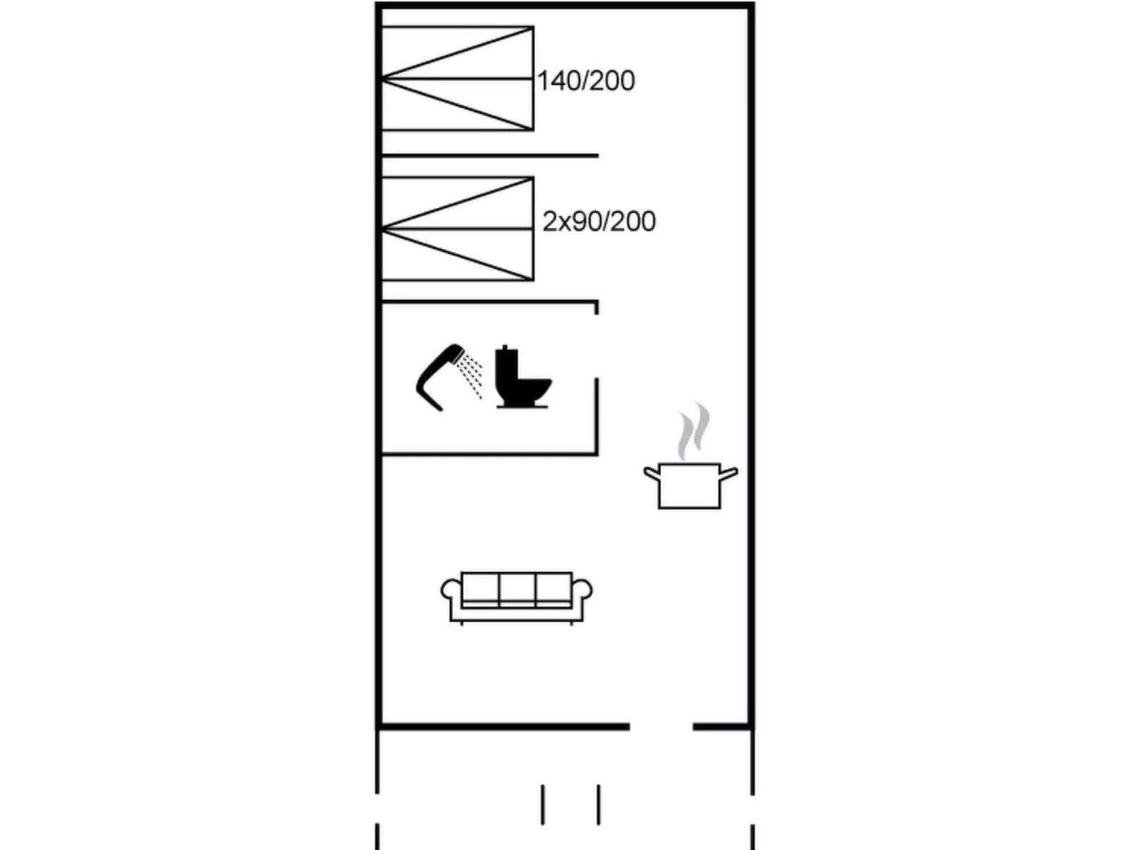 "Valio" - 6km from the sea-Inside