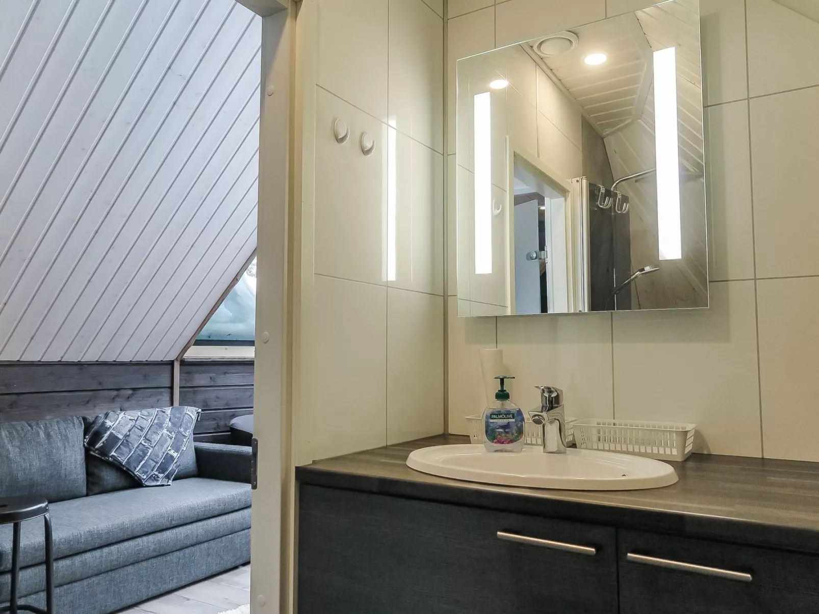 Arctic light hut-Dedans