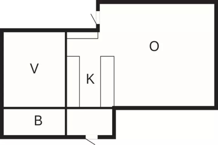 Beautiful cottage near the beach-Floor plan