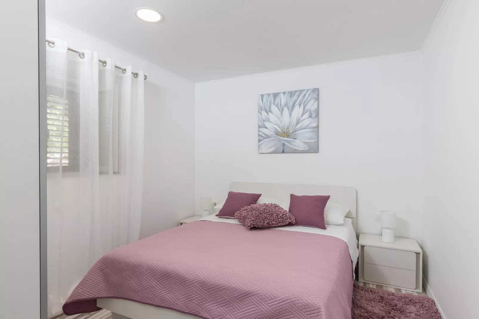 Holiday Home Monika - Two Bedroom Holiday Home with Terrace and Sea View-Bedroom