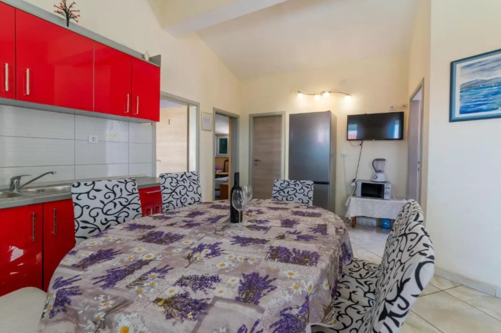 Apartments Ribarević - Three Bedroom Apartment With Terrace and Sea View-Im Freien