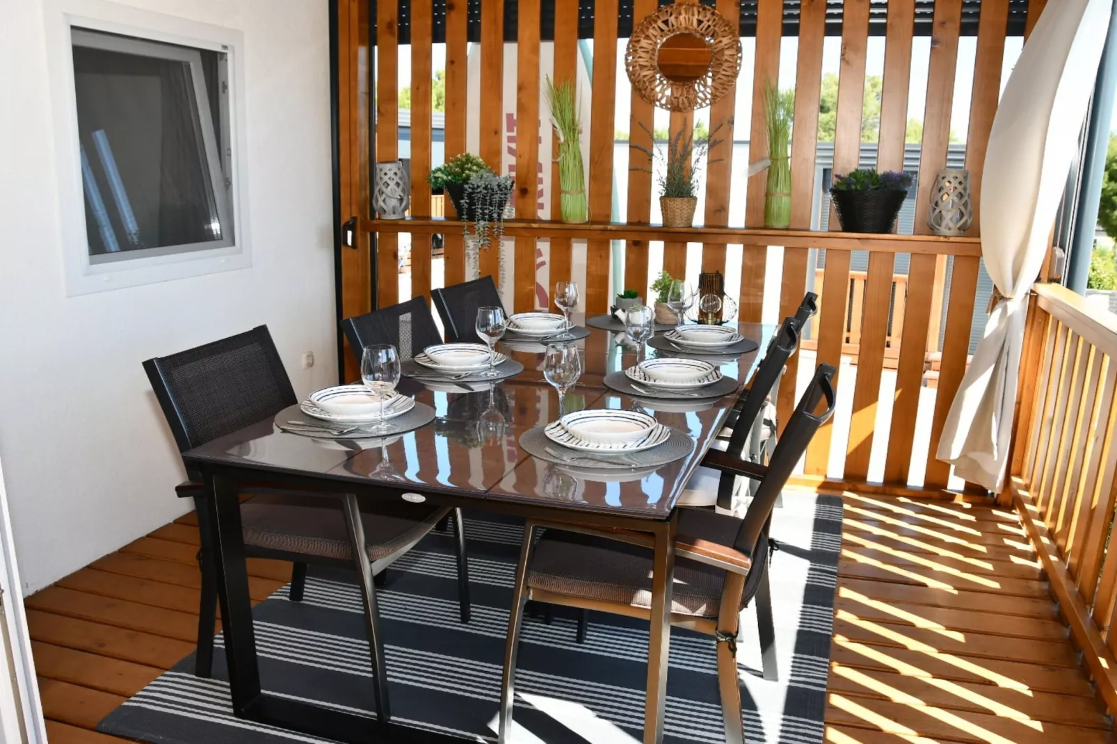 Mobile Home With Terrace And Sea View (Azzuro)-Im Freien