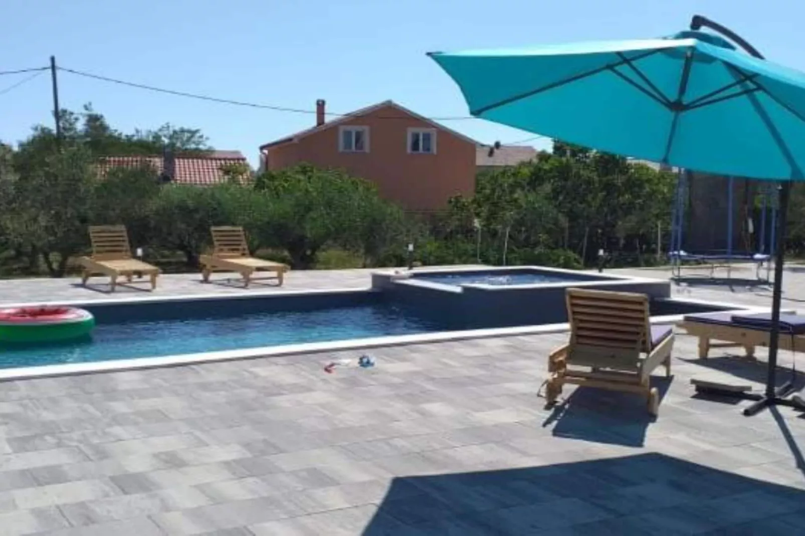 Apartments Franica with Heated Pool and Hot-Tub - Two Bedroom Apartment with Balcony-Swimming pool