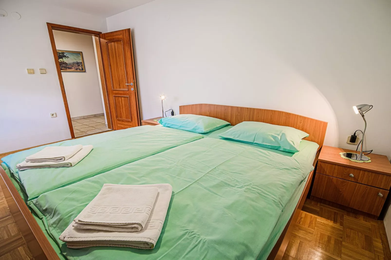 Sunny and Spacious Apartments with Terrace near Water Park - Three Bedroom Apartment with Terrace-Bedroom